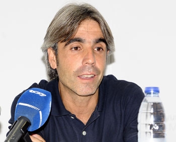 Cuerva durante una rueda de prensa (BALDOMERO)
