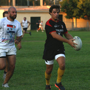 Miguel García durante un entrenamiento