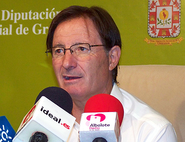 Anquela durante la rueda de prensa previa al choque frente al Mallorca