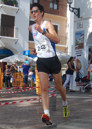 Amezcua durante la prueba disputada en Nerja