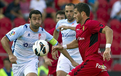 Iñigo López en el partido ante el Real Mallorca (LAOPINIONDEGRANADA.ES)
