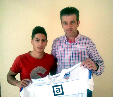 Javi Salmerón junto al Secretario técnico del Loja