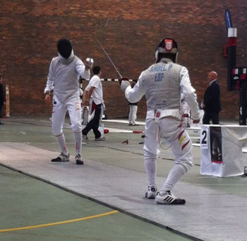 Pablo Ambel en pleno asalto