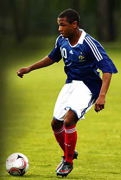Brahimi, con la camiseta de Francia sub-21