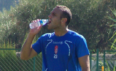 Moisés Hurtado durante un entrenamiento (GRJ)