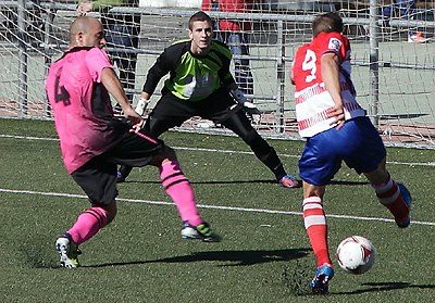 Lance de un choque del Granada B (ARCHIVO)