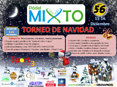 Cartel del 2º Torneo de Padel Mixto