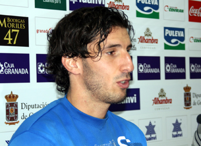 Diego Mainz durante la rueda de prensa de esta mañana