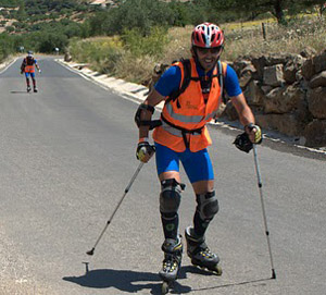 Manuel Jabalera durante una de las pruebas