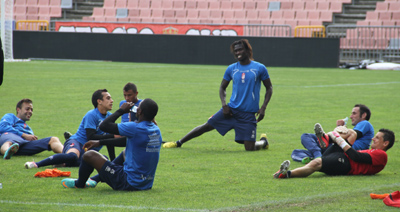 La plantilla vuelve al trabajo tras la derrota frente al Valladolid