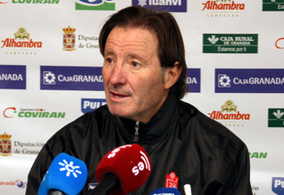Anquela durante la rueda de prensa previa al partido de Copa
