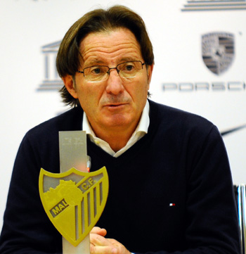 Anquela durante la rueda de prensa post partido  (BALDOMERO)