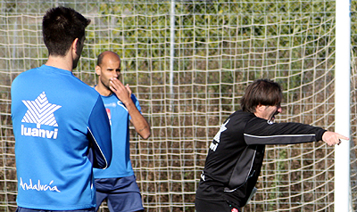 Anquela durante la concentración en Alhaurín de la Torre (GRJ)