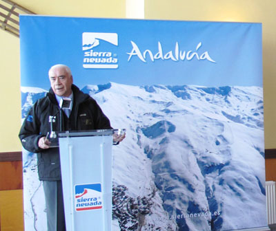Alonso durante el acto de inauguración de la temporada