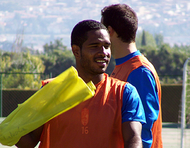 Angulo a la conclusión del entrenamiento con el Granada
