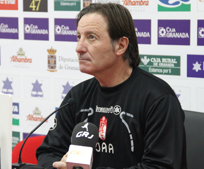 Anquela durante la rueda de prensa previa al choque contra el Osasuna