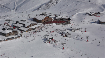 Borreguiles presenta una estampa típicamente invernal