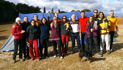 Participantes en la prueba de orientación 