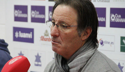 Anquela durante la rueda de prensa previa al choque contra el Rayo