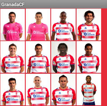 Captura de pantalla de la app del Granada