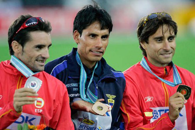 Paquillo y Molina en el podio 