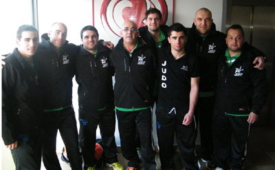 Los representantes del club de judo Albolote