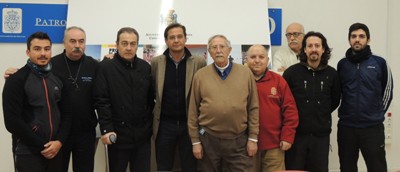 Antonio Granados junto a los representantes de los diferentes colectivos