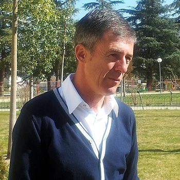 Alcaraz tras la rueda de prensa previa a la visita del Barca