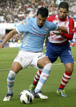 Nolito realizó un gran partido en Balaidos 