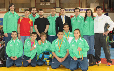 El equipo de Maracena durante su estancia en Murcia 