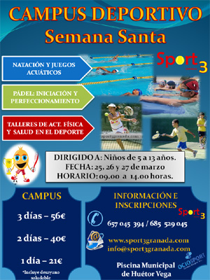 Cartel del campus deportivo