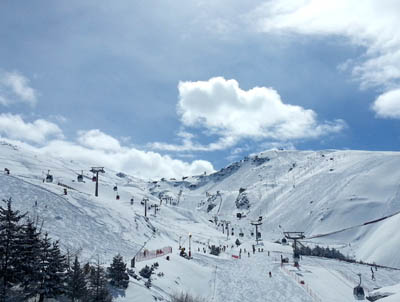 Aspecto de Sierra Nevada durante el Día de Andalucía