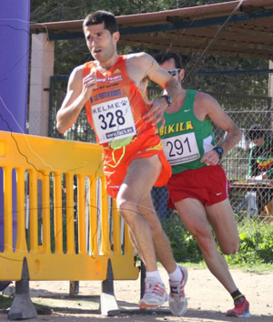 Manuel Santiago durante una de sus competiciones