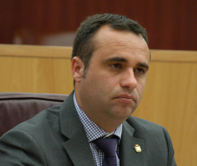 Francisco Rodríguez durante la rueda de prensa 