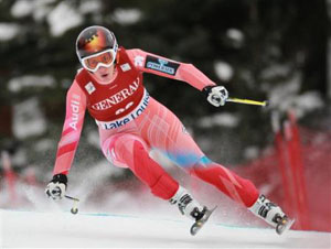 Carolina Ruiz en pleno descenso 