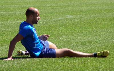 Mikel Rico se ha retirado antes de la conclusión del entreno (GRJ)