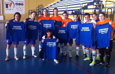 Las chicas del Loja campeonas de Andalucía 