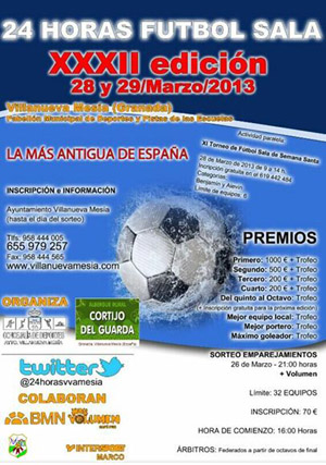Cartel de las 24 horas de Villanueva Mesía 