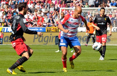 Mikel Rico podría perderse su primer partido en Liga ante el Bilbao (BALDOMERO)