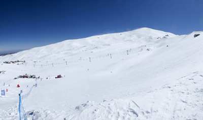 Panorámica de Borreguiles el pasado viernes en Sierra Nevada