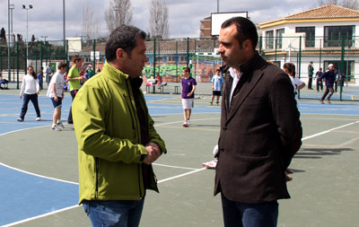 El diputado de Deportes, Francisco Rodríguez, durante el encuentro