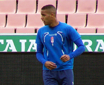 El Arabi, en el entrenamiento de esta mañana (GRJ)