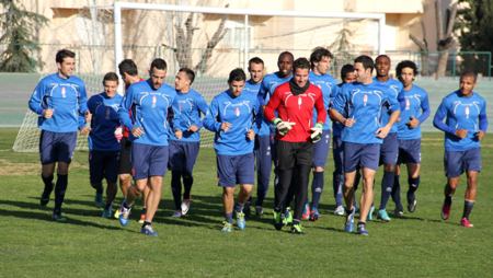 La plantilla rojiblanca sigue preparando el duelo ante el Athletic. (Archivo - GRJ)