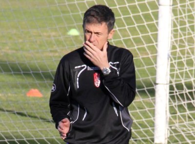 Lucas Alcaraz, durante un entrenamiento con el Granada. (GRJ)