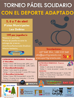 Cartel del torneo que se celebrará en Las Gabias 