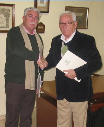 Presidente y ex presidente se saludan