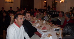 La plantilla del CD Imperio celebró la cena de Navidad