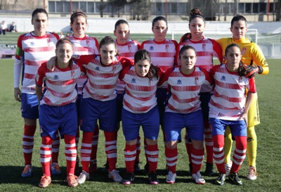 Once inicial del Granada CF Femenino durante un partido. (L.J. QUESADA)