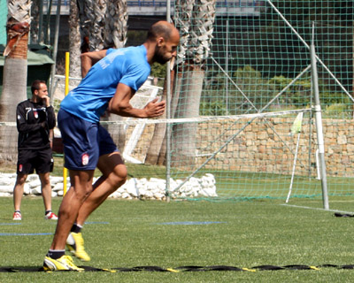 Mikel Rico en un entrenamiento en la concentración de Marbella (GRJ)