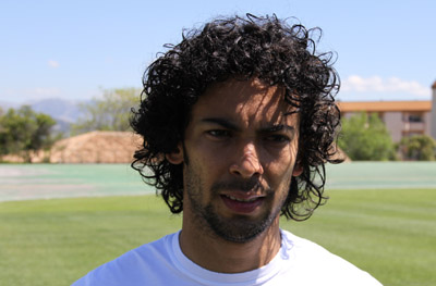 Iriney atiende a los medios tras el entrenamiento